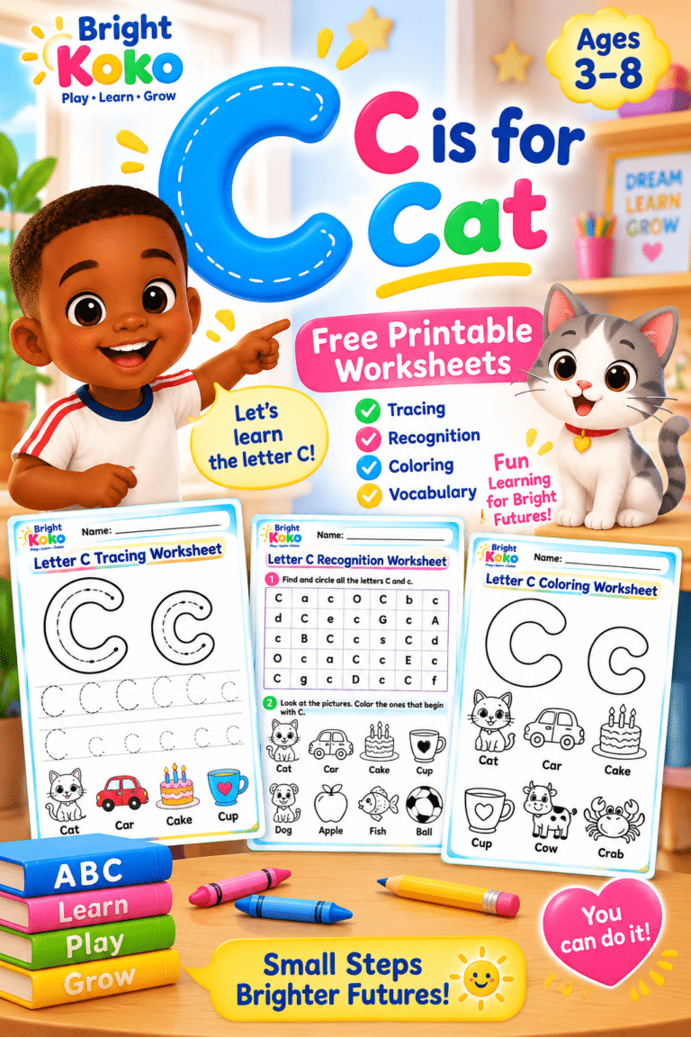 C Worksheets for Kids